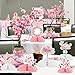Fangleland 8Pcs Cherry Blossom Honeycomb Centerpieces for Girls Japanese Cherry Blossom Themed Party Decorations for Birthday Baby Shower Gender Reveal Wedding Bridal Shower Party Decor - Image 4