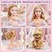Toylink Doll Head for Hair Styling Kids Makeup Set Blonde Bride Beauty Stylist Pretend Play Toy With Bridal Veil Hairdryer Curling Iron Hair Salon Toy Birthday Gift For Girl 3 4 5 6 7 8 Years Old - Image 4