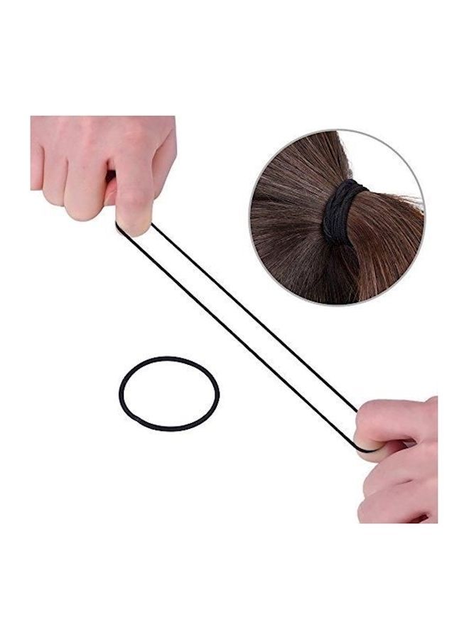 مجموعة أربطة شعر مكونة من 28 قطعة أسود/رمادي/بيج