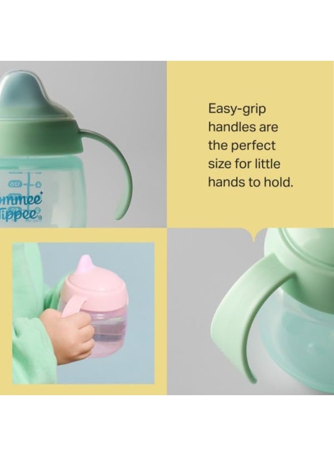 tommee tippee Starter Spout Sippee Weaning Sippy Cup Bite & Shake Proof Soft Feel 4M+ 150 ML - Image 2