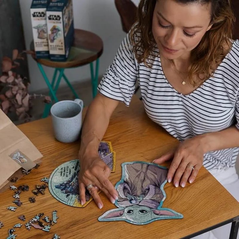 Trefl - Wood Craft Origin Star Wars Grogu Wooden Puzzle 160 Pieces - 20185 - Image 5