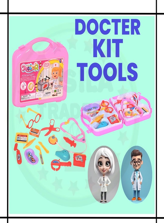 DISILA TRADERS Adorable Doctor Set Play kit for Kids | Foldable Mini Doctor Suitcase Toys for Kids (Random Colors and Design) - Image 2