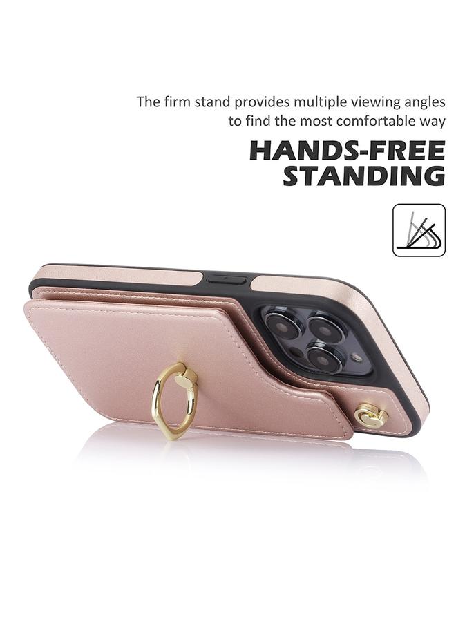 Zaboon Case For iPhone 12 Pro Max YM005 Skin Feel Card Bag Phone Case with Long Lanyard - Image 5