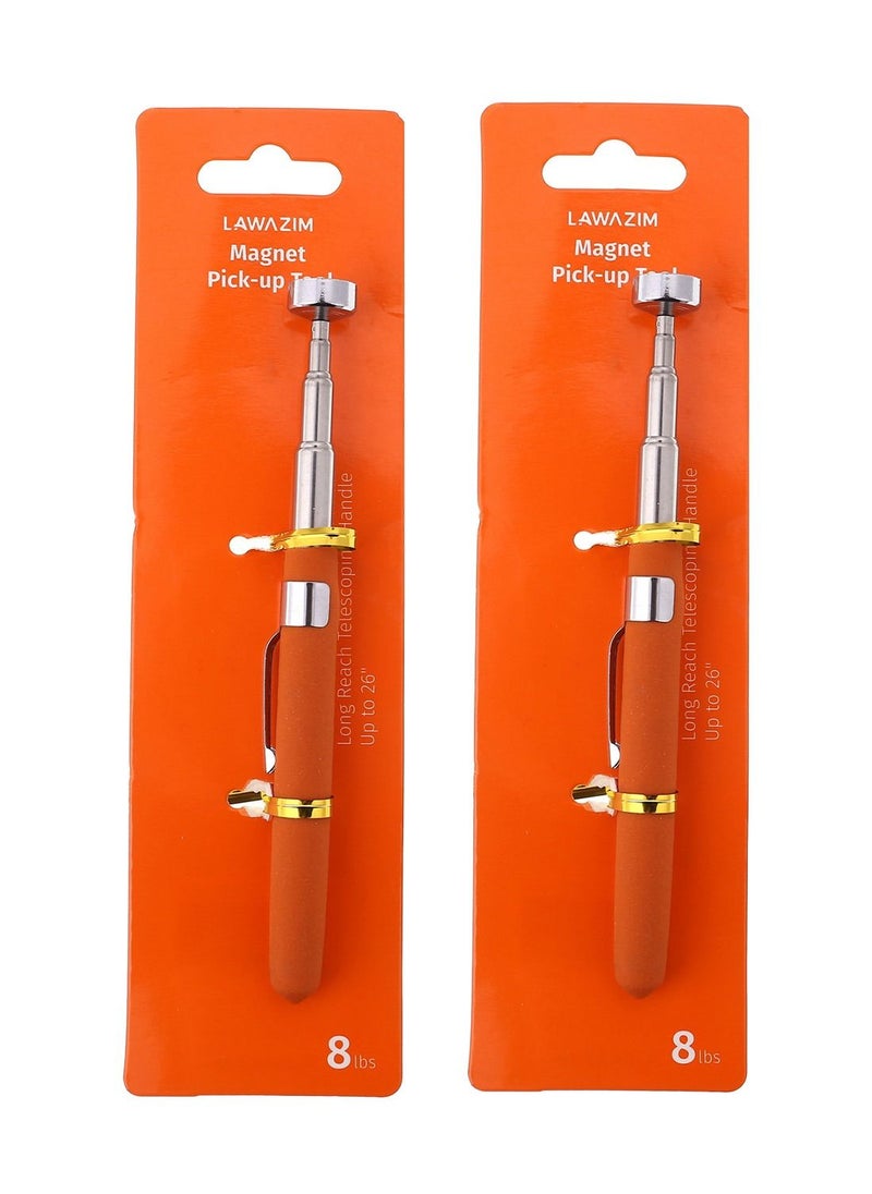 LAWAZIM Magnetic Pick Up Tool 2 Piece 66cm |Hand Tools|Magnetic Sweepers|Magnetic Pickup Tool|Magnet Stick Retrieval  - Image 3