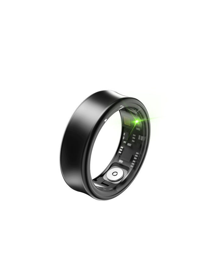 Generic Suitable For Smart Ring SR05 Heart Rate Blood Oxygen Sleep Pressure Exercise Monitoring Multi-functional Black Technology Smart Ring-Color:Bright Silver#8 (inner Diameter 18.2mm) + Charging Compartment  - Image 3