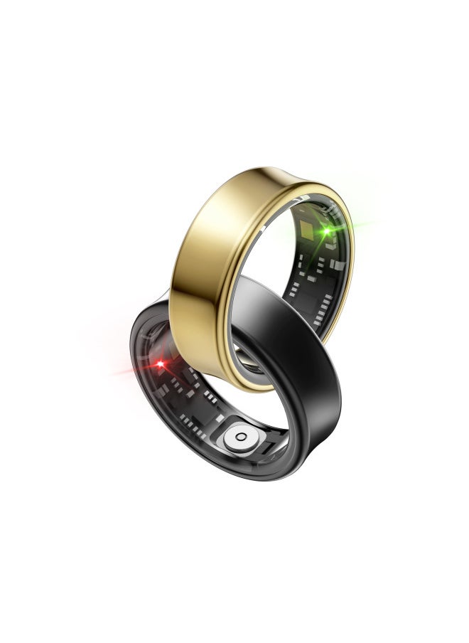 Generic Suitable For Smart Ring SR05 Heart Rate Blood Oxygen Sleep Pressure Exercise Monitoring Multi-functional Black Technology Smart Ring-Color:Bright Silver#8 (inner Diameter 18.2mm) + Charging Compartment  - Image 2
