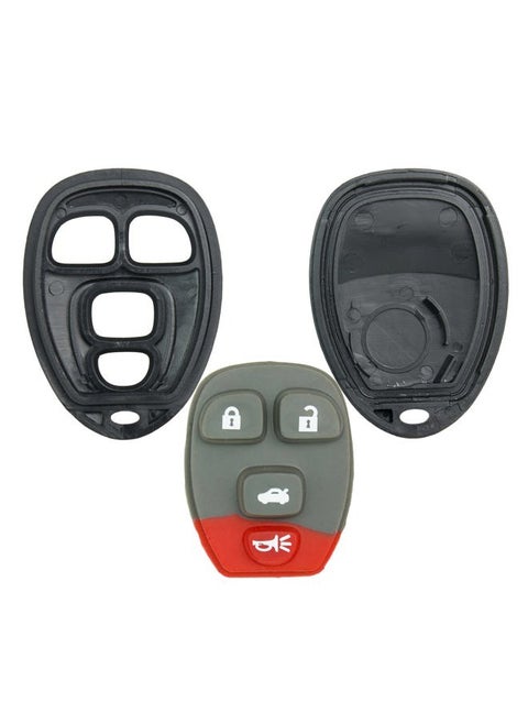 Replacement for New Shell Case and 4 Button Pad for Remote Key Fob with FCC OUC60270 - Shell ONLY