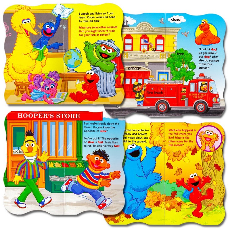 Crenstone Sesame Street Board Books Ultimate Bundle Set for Kids, Toddlers - Pack of 12 Sesame Street Early Reader Board Books | Early Learning Books for Babies - Image 3