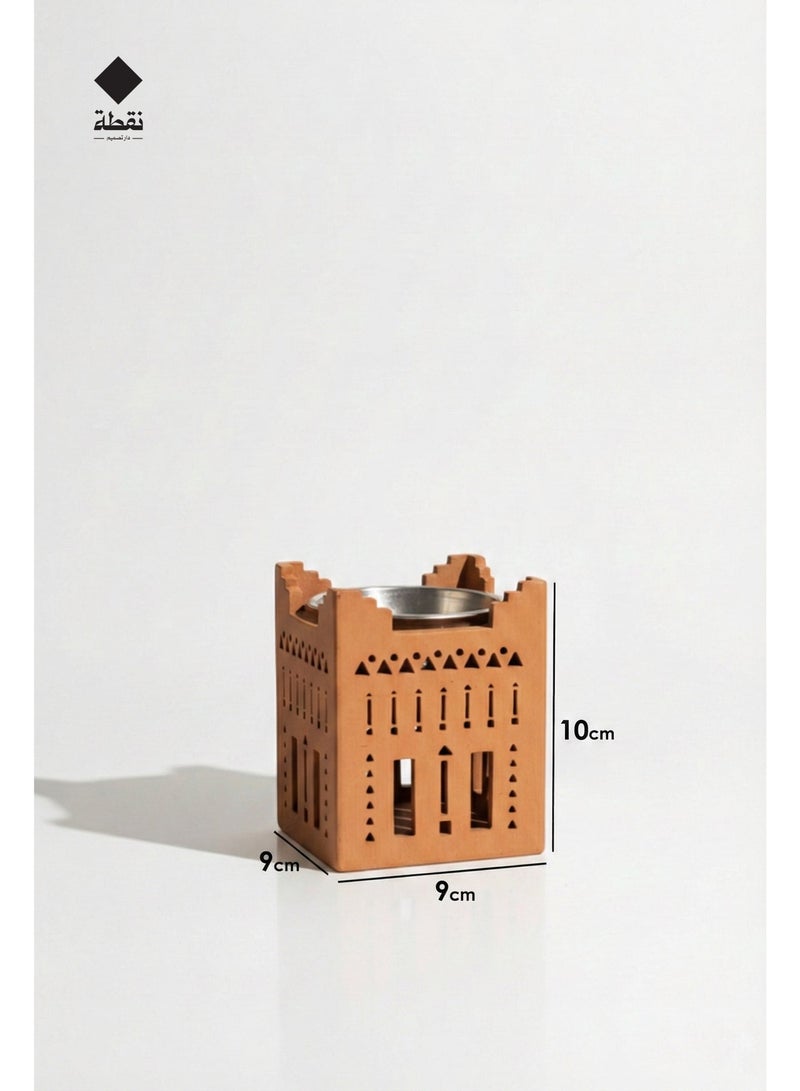 Nuqta A traditional wooden incense burner with a design inspired by the Salmanian style that adds a touch of authenticity and elegance to your home. - Image 2