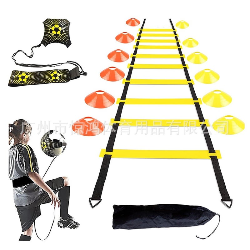 Ao Shi Teng Football & Basketball Training Equipment Set - Agility Discs, Hurdles, Resistance Umbrellas, and Speed Ladders - Image 1