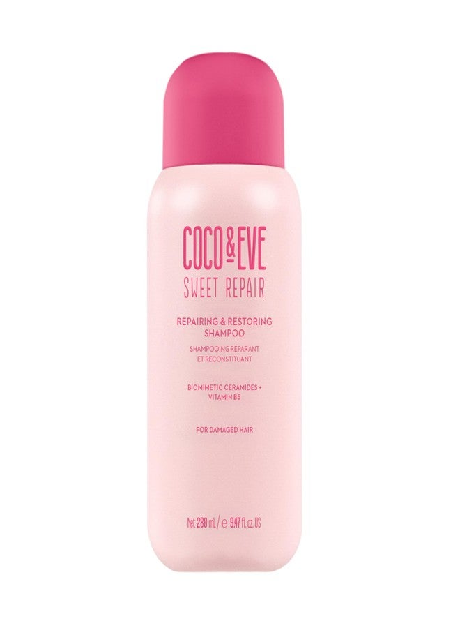 Coco & Eve Repairing & Restoring Shampoo for Damaged, Color Treated Hair - With Biomimetic Ceramides, Vitamin B5 to Repair Breakage, Split Ends, Strengthen and Hydrate. For All Hair Types (9.47 Fl Oz) - Image 1