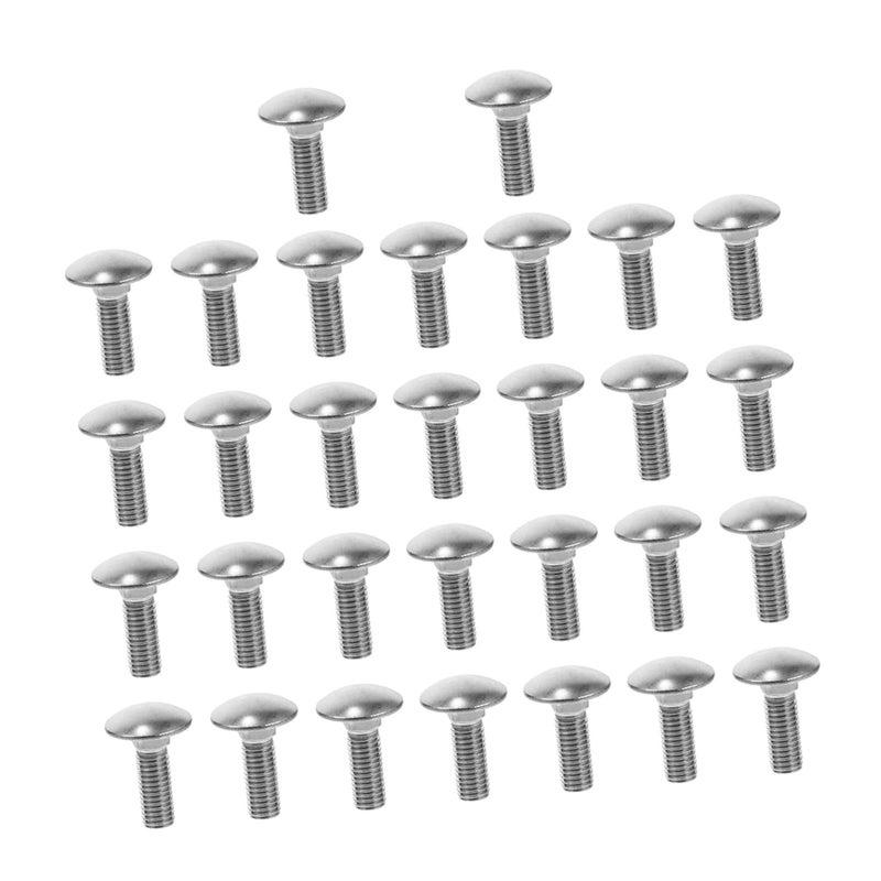 30 قطعة من مسامير العربة الفولاذية المقاومة للصدأ ذات الرقبة المربعة والمثبتات الثقيلة المقاومة للتآكل - Image 2