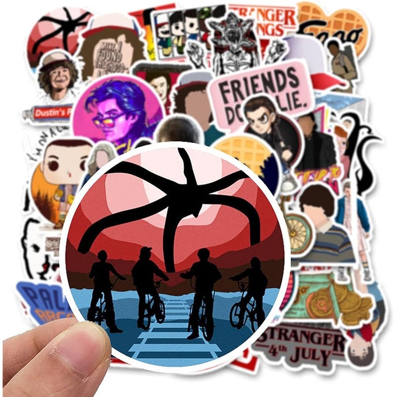 BERFLYTER 50Pcs TV Stranger Things Themes Waterproof Stickers for Water Bottles Cup Laptop Bike Skateboard Luggage Box Vinyl Graffiti Patches BRJHSL - Image 4