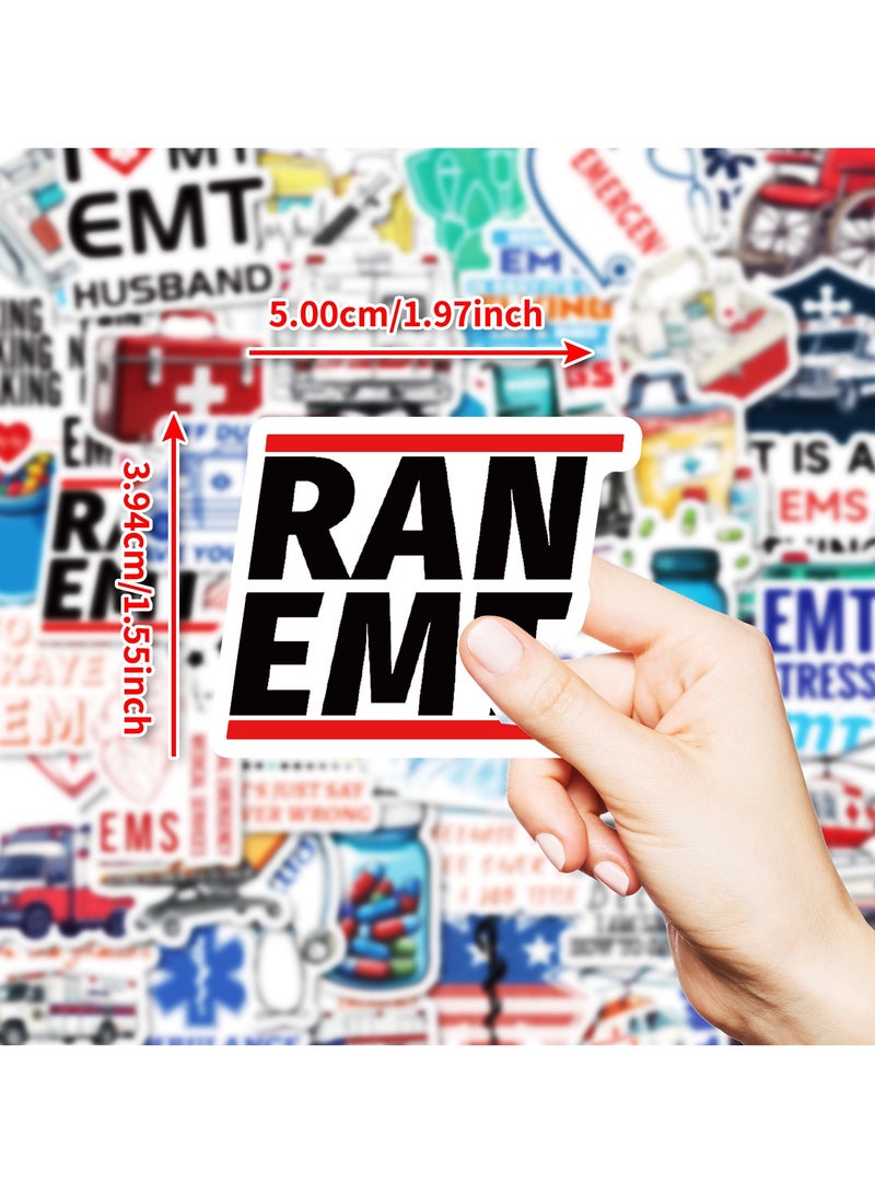 Medical Theme Stickers 50 Pack Vinyl Laptop Stickers Waterproof Stickers for Water Bottles Graffiti Stickers Pack for Teens Girls Kids Adults - Image 4