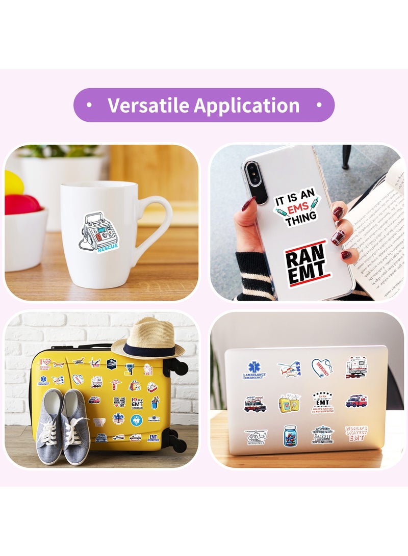 Medical Theme Stickers 50 Pack Vinyl Laptop Stickers Waterproof Stickers for Water Bottles Graffiti Stickers Pack for Teens Girls Kids Adults - Image 5