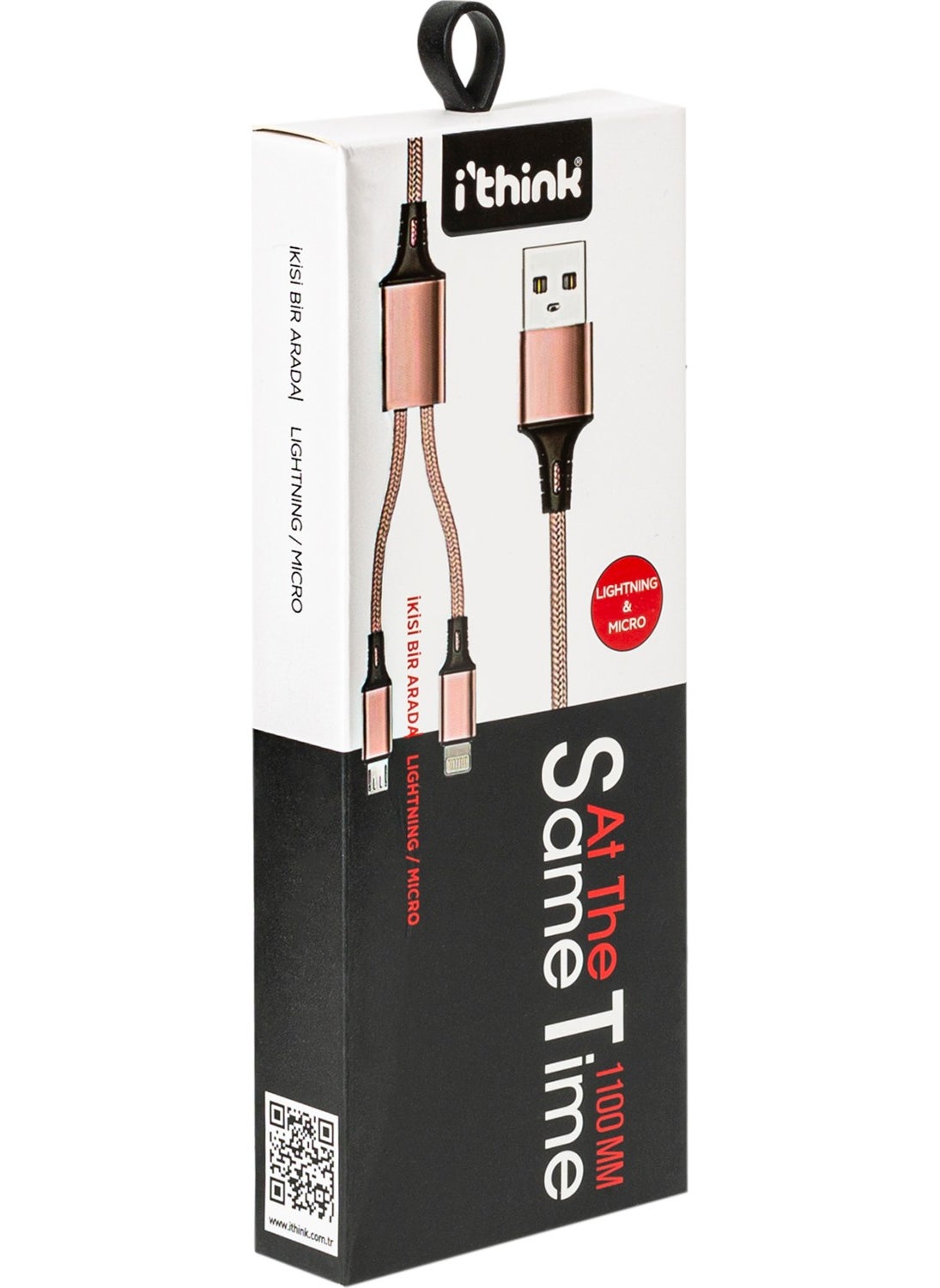 ithink KC86 Micro Lightning Gold Cable 2in1  - Image 2