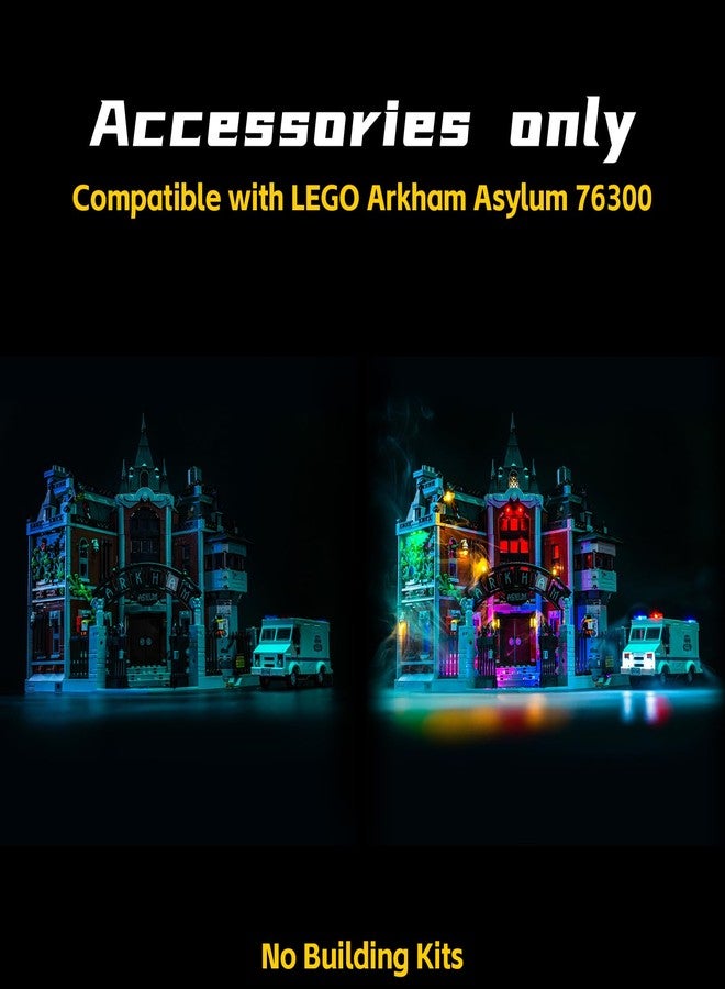 BrickBling LED Light Compatible with Lego Arkham Asylum, Compatible with Lego 76300-Not Come with Model (Classic Version Light) - Image 4