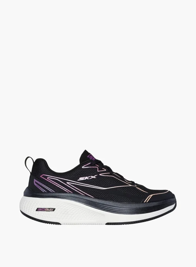 SKECHERS Women's Panelled Sports Shoes with Lace-Up Closure - GO RUN ELEVATE 2.0
