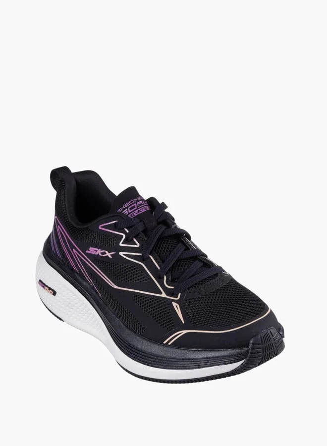 SKECHERS Women's Panelled Sports Shoes with Lace-Up Closure - GO RUN ELEVATE 2.0