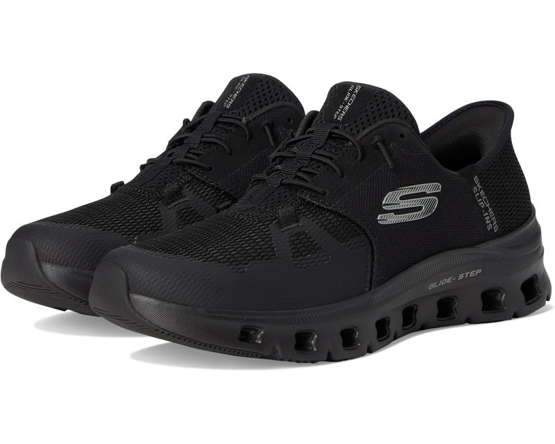 Skechers Men's Slip-Resistant Glide-Step Pro Slip-ins Work Sneakers, Black, 7 - Image 3