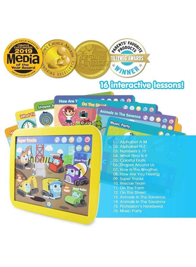 BEST LEARNING INNO PAD Smart Fun Lessons - Educational Tablet Toy to Learn Alphabet, Numbers, Colors, Shapes, Animals, Transportation for Toddlers Ages 2 to 5 Years Old | Boy or Girl Birthday Gift - Image 1