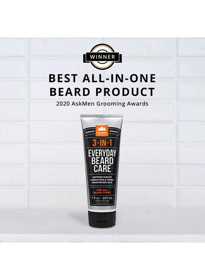 pacific shaving company 3In1 Beard Care Ultraconcentrated Formula Softens Scruff Conditions Tames And Moisturizes Skin For Any Beard Length (7 Fl Oz) - Image 5