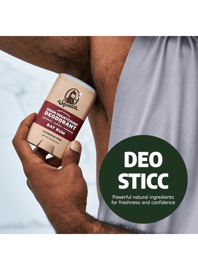 Dr. Squatch Natural Men's Deodorant – Aluminum Free Natural Deodorant Men with Charcoal & Postbiotics for 72-Hour Odor Protection – Fresh Falls + Summer Citrus, 2.65oz Stick (2-Pack) - Image 4