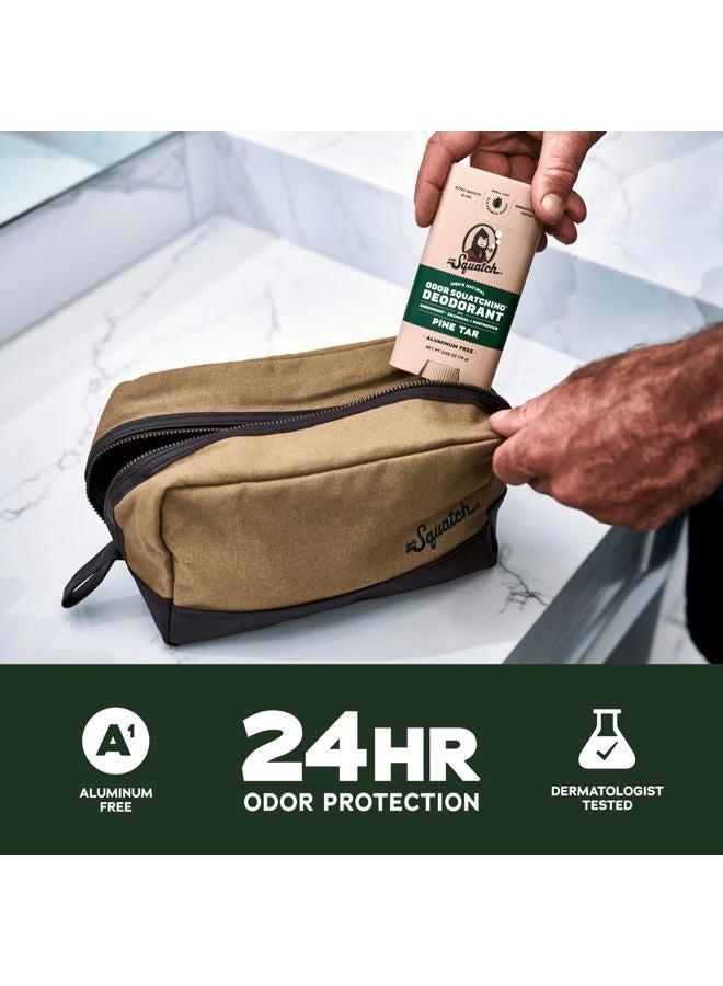 Dr. Squatch Natural Men's Deodorant – Aluminum Free Natural Deodorant Men with Charcoal & Postbiotics for 72-Hour Odor Protection – Fresh Falls + Summer Citrus, 2.65oz Stick (2-Pack) - Image 2