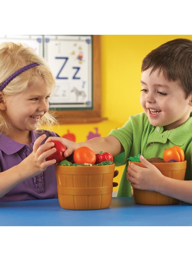 ليرننج ريسورسز مجموعة خضراوات نيو سبراوتس من Learning Resources، مجموعة طعام تظاهري ناعم للأطفال الصغار، 9 قطع خضراوات ملونة للعب الأدوار المبكر، وتنمية اللغة وتناول الطعام الصحي، للأعمار من 18 شهرًا فما فوق - Image 3