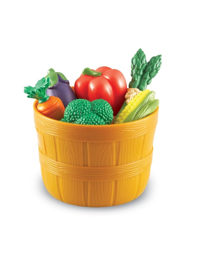 ليرننج ريسورسز مجموعة خضراوات نيو سبراوتس من Learning Resources، مجموعة طعام تظاهري ناعم للأطفال الصغار، 9 قطع خضراوات ملونة للعب الأدوار المبكر، وتنمية اللغة وتناول الطعام الصحي، للأعمار من 18 شهرًا فما فوق - Image 4