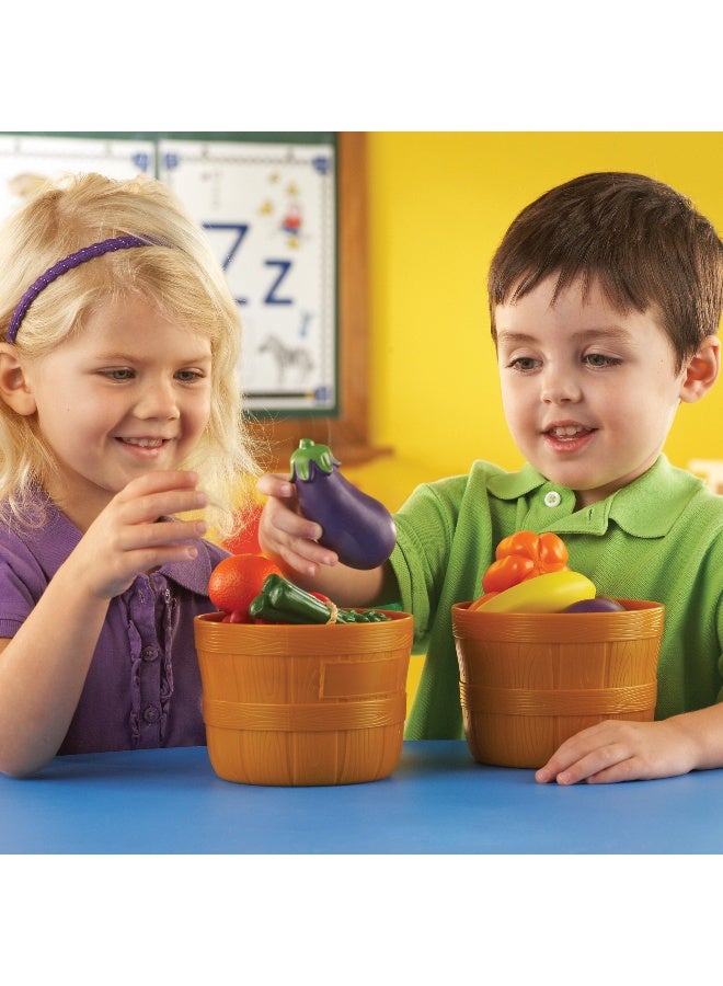 ليرننج ريسورسز مجموعة خضراوات نيو سبراوتس من Learning Resources، مجموعة طعام تظاهري ناعم للأطفال الصغار، 9 قطع خضراوات ملونة للعب الأدوار المبكر، وتنمية اللغة وتناول الطعام الصحي، للأعمار من 18 شهرًا فما فوق - Image 2