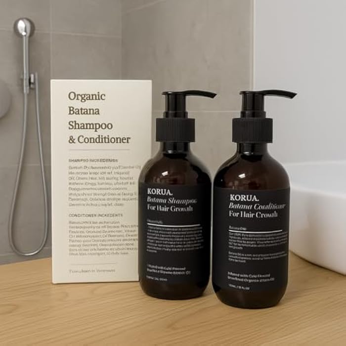 KORUA Batana Oil Shampoo and Conditioner for Hair Growth and Healthy Hair - Image 5