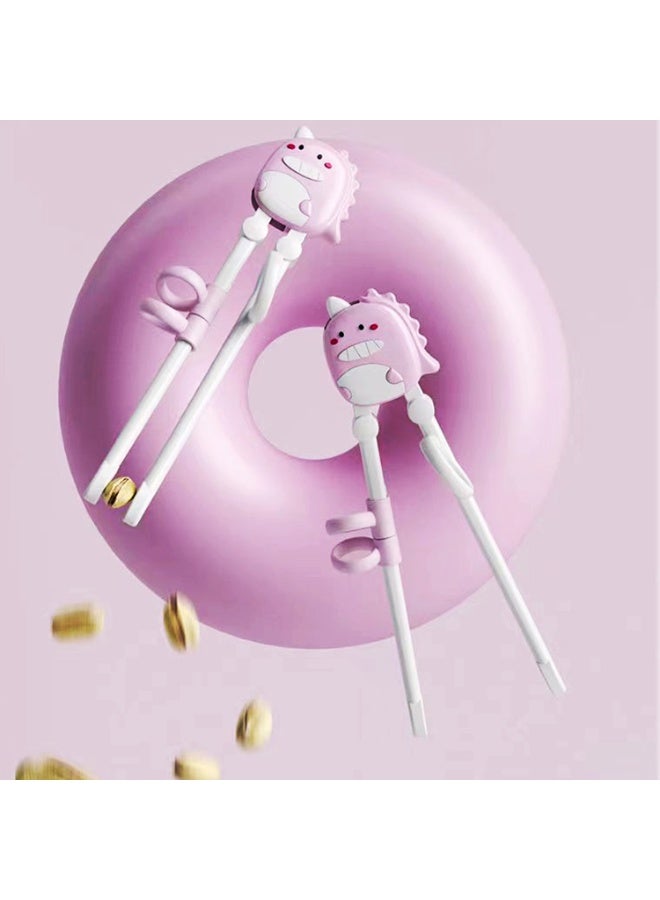 CMGTYYD. زوجان من عيدان تناول الطعام للأطفال، عيدان طعام على شكل ديناصورات، تُمكّن الأطفال من إتقان استخدام عيدان الطعام بسرعة، وهي مناسبة للمبتدئين. - Image 5