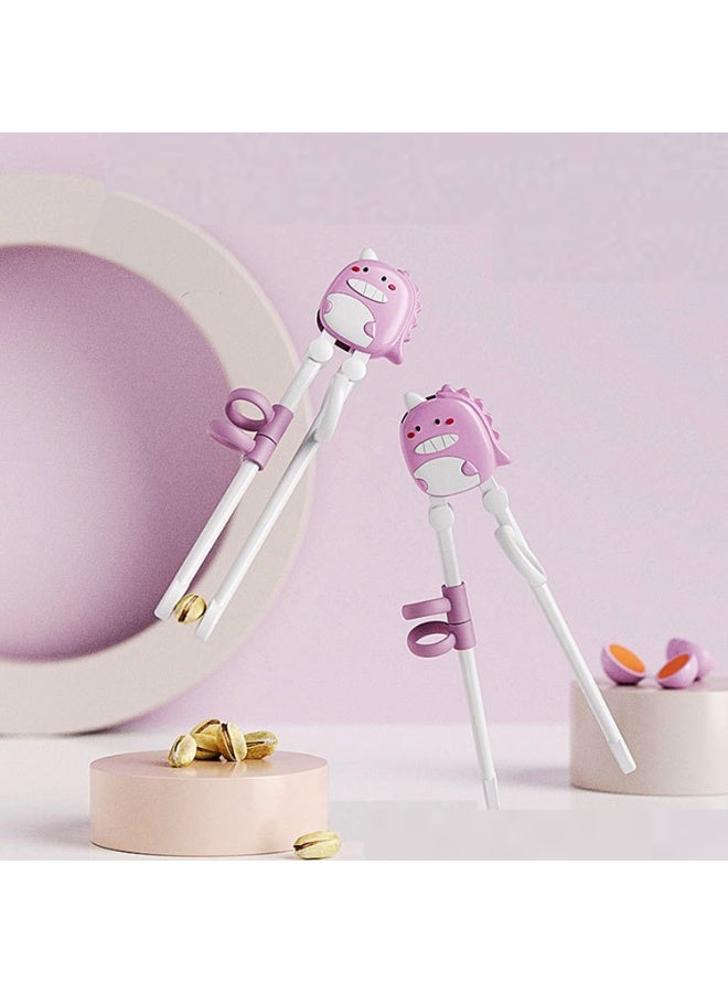 CMGTYYD. زوجان من عيدان تناول الطعام للأطفال، عيدان طعام على شكل ديناصورات، تُمكّن الأطفال من إتقان استخدام عيدان الطعام بسرعة، وهي مناسبة للمبتدئين. - Image 2