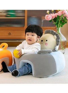 Generic Baby Support Seat Sofa,Cartoon Cute Infant Sofa,Baby Learning Sitting Chairs with Cushion Plush Seats, Baby Sit Up Chair Back Head Protector Baby Bouncer Infants Floor Seats  - Image 4