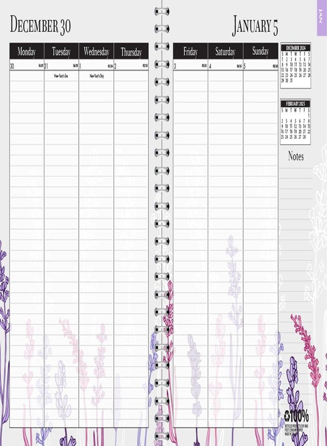 House of Doolittle 2025 Monthly Calendar Planner, Wildflower, 7 x 9 Inches, January - December (HOD295674-25) - Image 2