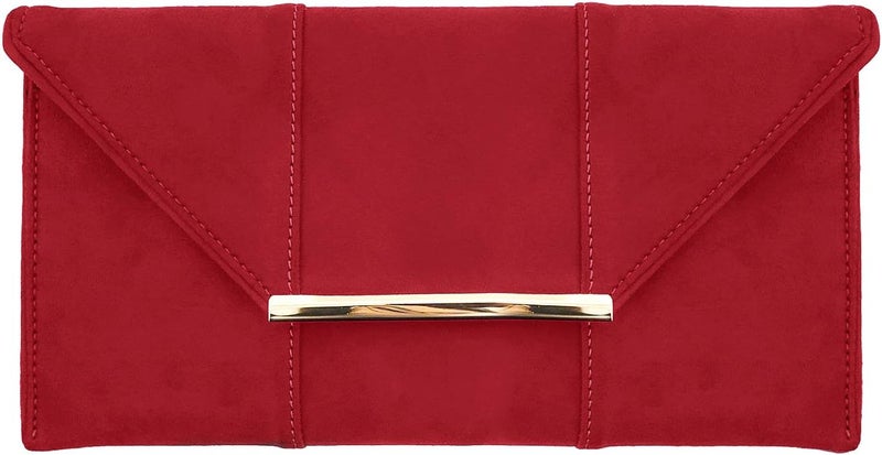 JNB Faux Microsuede Envelope Clutch - Image 1