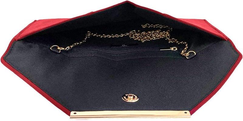 JNB Faux Microsuede Envelope Clutch - Image 5