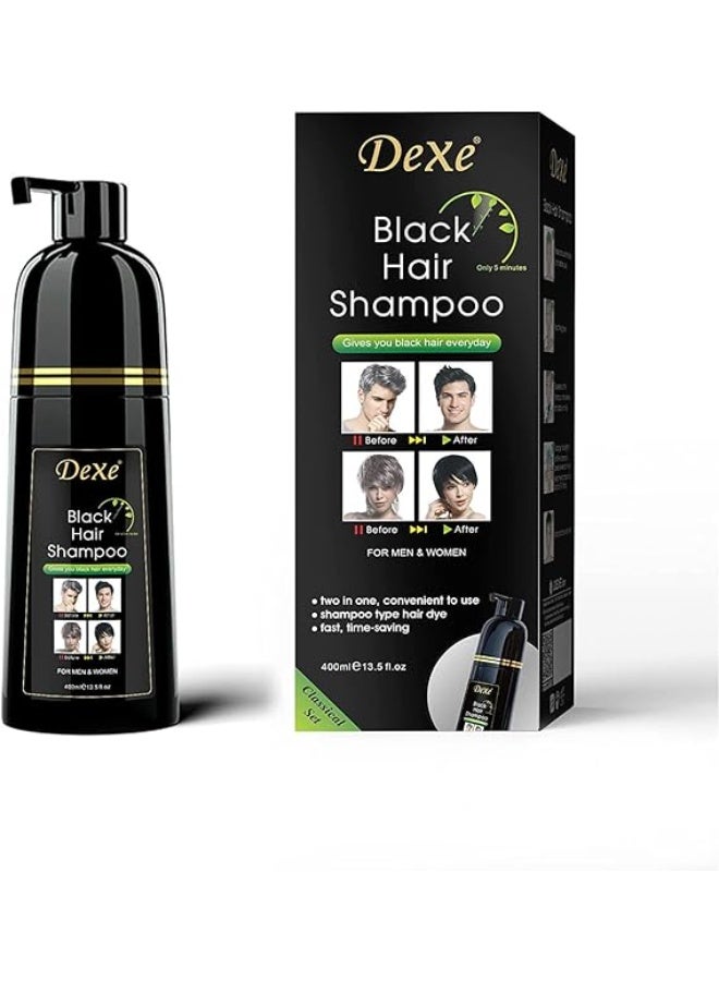 Hair Dye Shampoo  Gray Hair Coverage, Black Hair Dye, Hair Color Shampoo, Black Hair Shampoo for Men & Women 200 ml