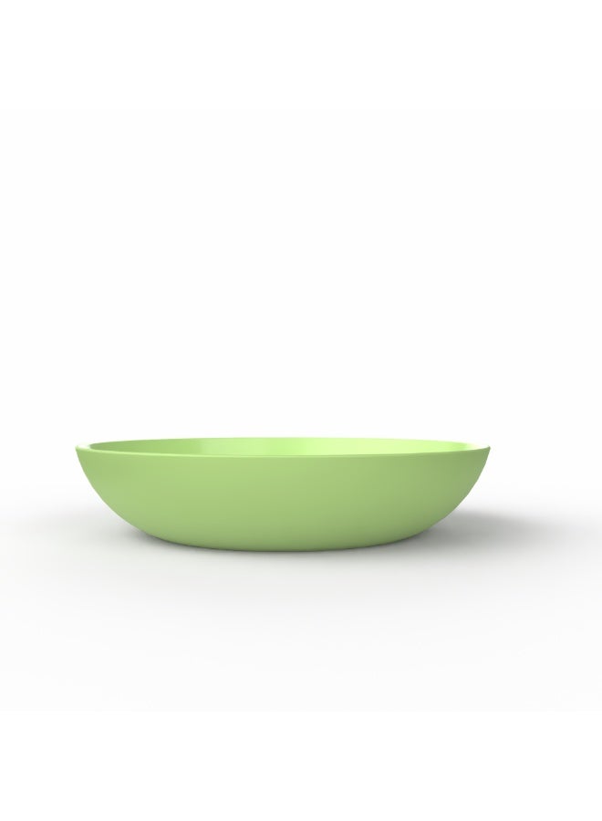 EasyGO Easy-Go Set of Reusable Plastic Plates 21cm (4 Plates) BPA Free PP – Microwave, Freezer & Dishwasher Safe - Mint Green - Image 2