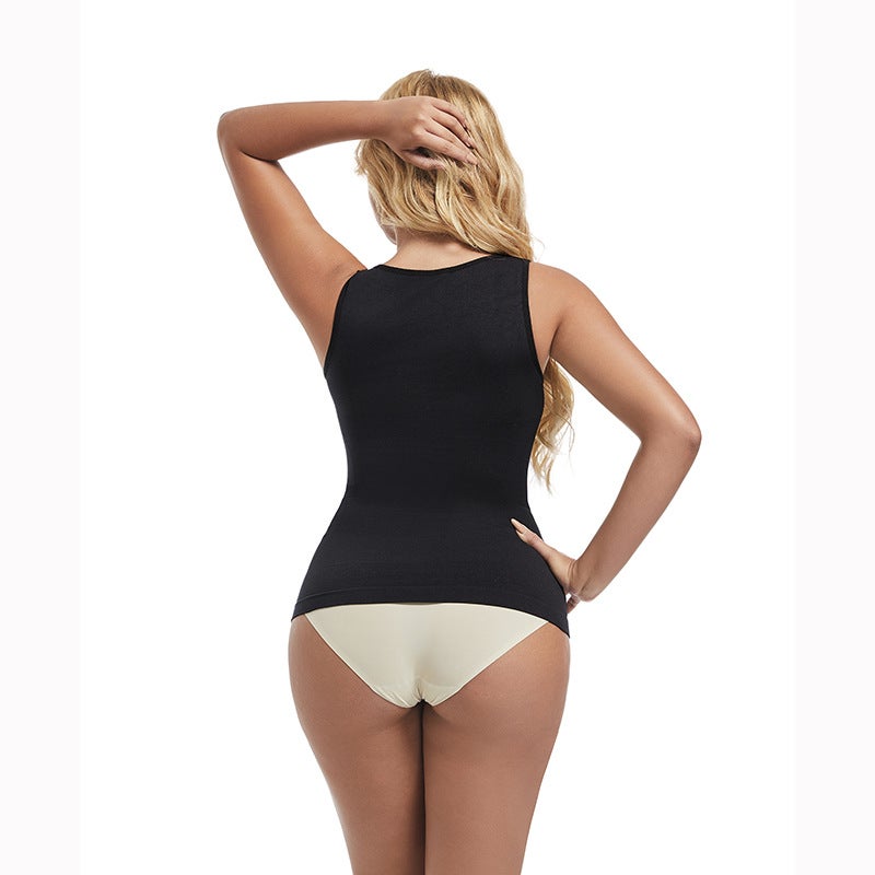 Women's High Stretch Seamless Square Neck Tummy Control Tank Top Bodysuit - Image 5