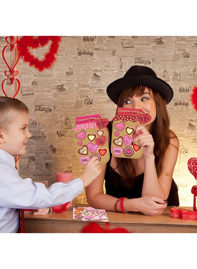 WATINC 30PCS Love Candy Jar Craft Kit, Make Your Own Dad Thankful Candy Jar, DIY Love Heart Candy Jar Decor Craft Supplies Home School Classroom Fun Activity for Kids - Image 5