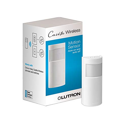 Lutron Caseta Smart Lighting Auto On and Off Motion Sensor, For Dimmers, Switches, and Fans Controls, No Wires Required, PD-OSENS-WH, White - Image 1
