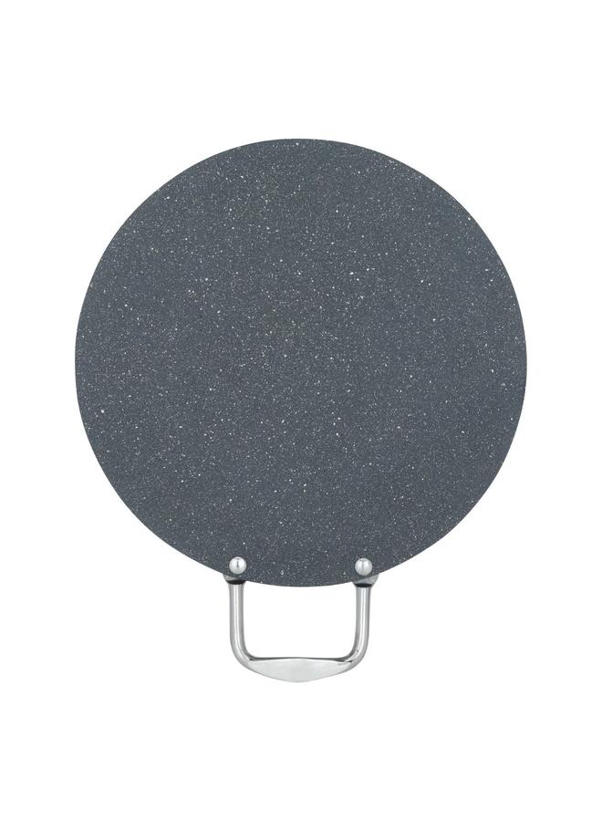 السيف  صينية خبز جرانيت 30 سم بمقبض فولاذي رمادي مسطح - Image 2