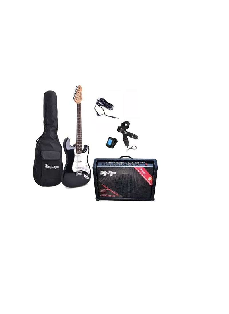 Aiersi Pacifica Series AC542 Electric Guitar Combo With Bag, Strap, Picks, Amplifier, Cable And Tuner (Black) - pzsku/Z24B44D6FD976690C6577Z/45/_/1684396201/7dc9e500-d217-46a3-9c2c-d2f20fcfc420