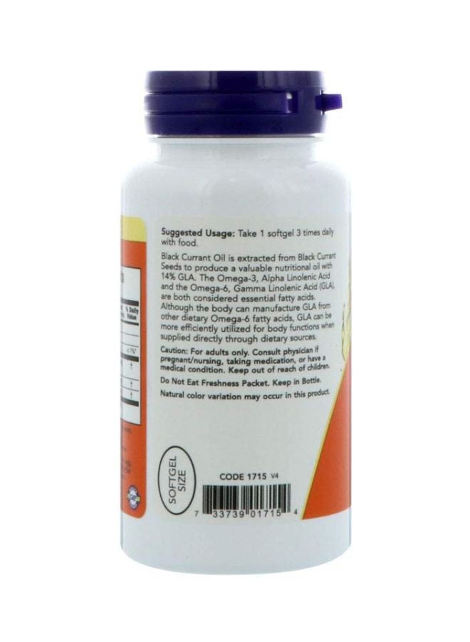 Now Foods Black Currant Oil 500 mg - 100 Softgels - Image 2
