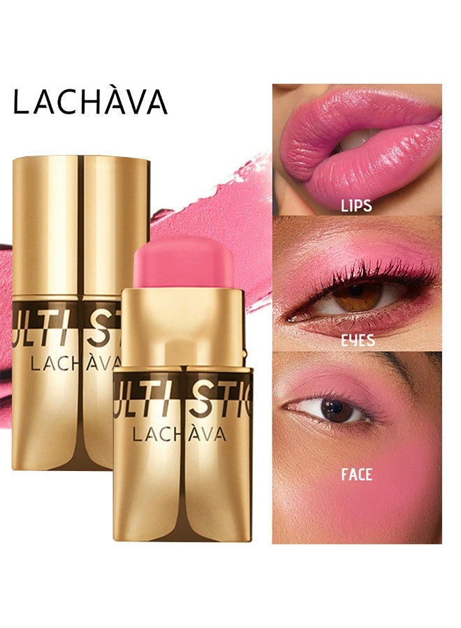 لاتشافا أحمر الخدود متعدد العيون لظلال العيون وأحمر الشفاه أحمر الشفاه وكريم أحمر الخدود للوجه 3 في 1 مرطب غير لزج مرطب ناعم للوجه أحمر الشفاه أحمر الخدود #06 - Image 1