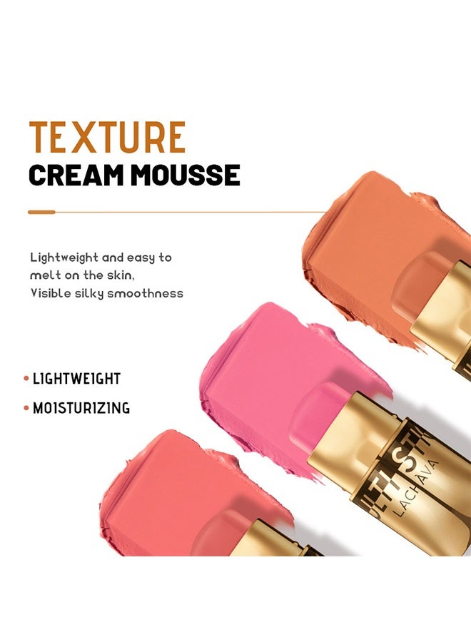 لاتشافا أحمر الخدود متعدد العيون لظلال العيون وأحمر الشفاه أحمر الشفاه وكريم أحمر الخدود للوجه 3 في 1 مرطب غير لزج مرطب ناعم للوجه أحمر الشفاه أحمر الخدود #06 - Image 5