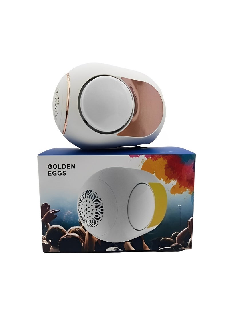REOCLE - Bluetooth Speakers High-End Wireless Speaker with Golden Egg Shape Stereo Bluetooth Speaker Player for Mainstream Mobile Phones & Tablets & Notebook - Image 1