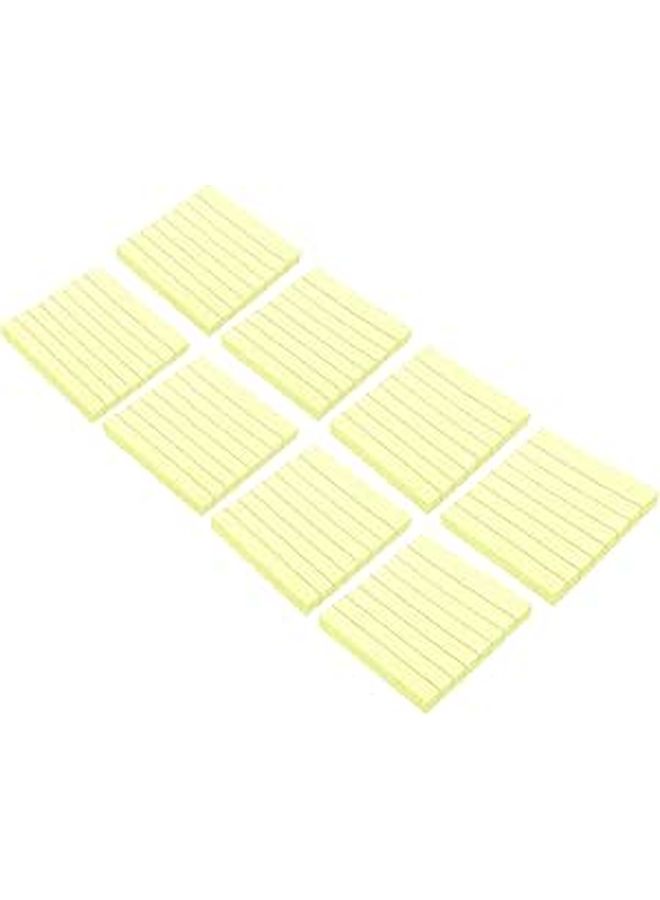 Lined Bright Self Stick Memo Notes Yellow 800 Sheets for To Do Lists and Messages - Image 1